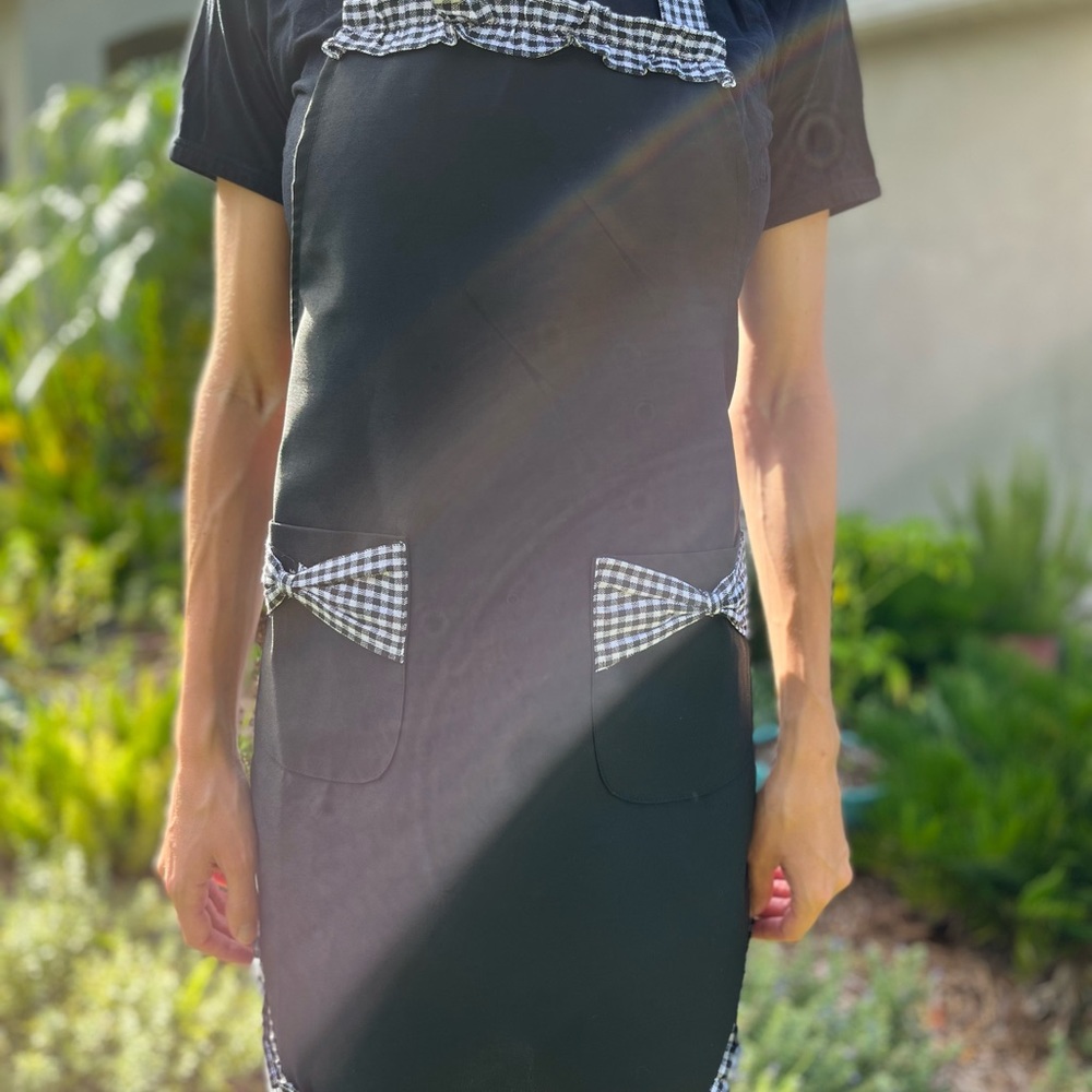 Black Retro Womens Apron